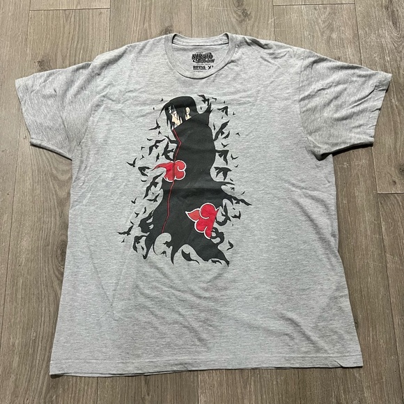 Naruto Shippuden Itachi Crow Swarm Gray Size XL - Picture 1 of 6